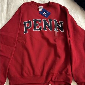 Champion Men's Red Crewneck Sweater